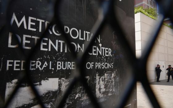 The Metropolitan Detention Center is shown Tuesday, Sept. 2, 2025, in Los Angeles. (AP/Damian Dovarganes)