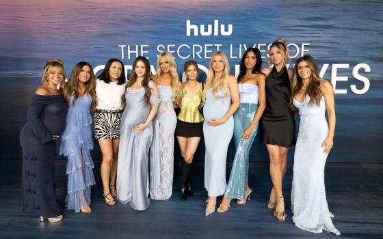 The women of 'The Secret Lives of Mormon Wives' pose together in Los Angeles in May.