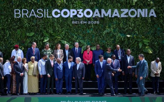 World leaders gather for a photo Nov. 7 at the Belem Climate Summit gather in Belem, Brazil, ahead of the United Nations Climate Change Conference, or COP30. Absent was U.S. President Donald Trump, who did not send an official delegation and has moved to exit the U.S. from the Paris Agreement and its underlying treaty. (OSV News/Reuters/Adriano Machado)