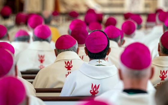 U.S. bishops gather for Mass at the Basilica of the National Shrine of the Assumption of the Blessed Virgin Mary in Baltimore in a November 2024 file photo. (OSV News/Catholic Review/Kevin J. Parks)