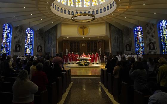Bishop Robert J. Brennan of Brooklyn, New York, celebrates a Mass marking the opening of the papal conclave at Immaculate Conception Center in the Douglaston section of Queens, New York, May 7, 2025. Brennan issued a letter Feb. 12, 2026, announcing that the Brooklyn Diocese intends to pursue a settlement of approximately 1,100 lawsuits. (OSV News/Gregory A. Shemitz)
