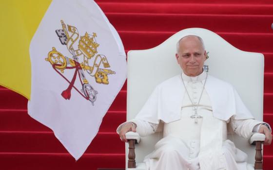 Pope Leo XIV meets with representatives of the world of culture at the Leon XIV Campus of the National University in Malabo, Equatorial Guinea, April 21, 2026, on the ninth day of his 11-day pastoral visit to Africa. (AP/Andrew Medichini, file)