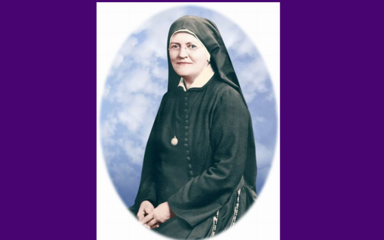 Servant of God Mother Mary Teresa Tallon is pictured in this undated colorized photo taken around 1920, when she founded the Parish Visitors of Mary Immaculate. (OSV News/Courtesy Parish Visitors of Mary Immaculate)
