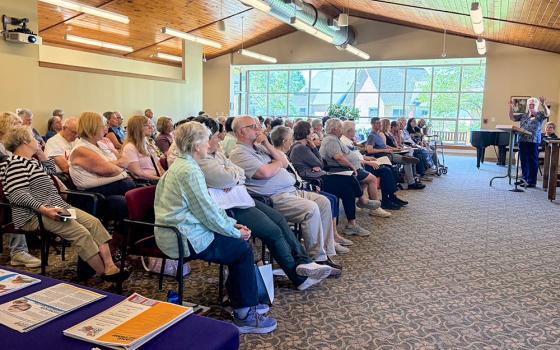 Participants attend the June 13, 2026, workshop "Neighboring the Dear Neighbor" hosted by the Sisters of St. Joseph at their center in Cleveland. (Kaleigh Tuck-McCalla)
