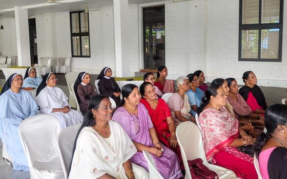 Members and animators of the Judith Forum participate in a gathering on May 26, 2026, at St. Mary's Forane Church in the Diocese of Thamarassery, Kerala, southwestern India. (George Kommattam)