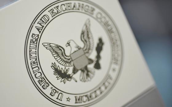 The U.S. Securities and Exchange Commission logo is seen in this illustration photo. (CNS/Reuters/Jonathan Ernst)
