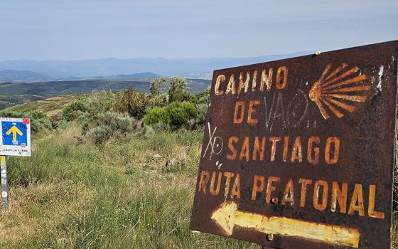 High above the Spanish countryside, the Camino de Santiago takes pilgrims up from the desert to the heights of majestic mountains time and again. (Courtesy of Colleen Gibson)