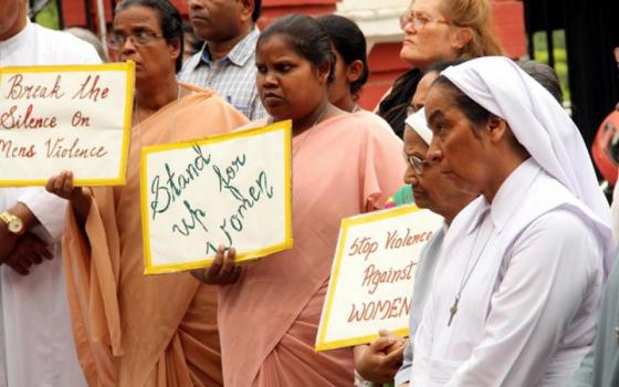 Protests in Delhi against anti-Christian violence in India. (John Mathew)